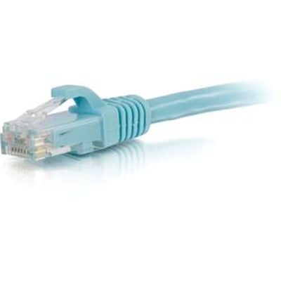 35FT CAT6A BOOTED UTP AQUA