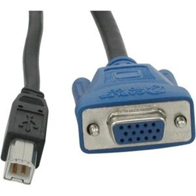 10ft 2-in-1 Hd15 M/f USB A/b K