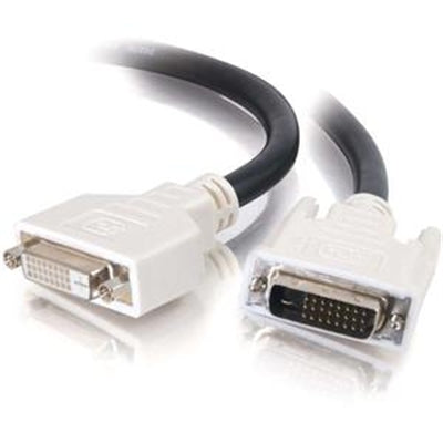 5m DVI D M F Dual Extension Cable