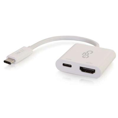 USB C to HDMI USB C Chrg Wht