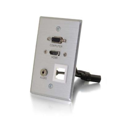 SINGLE GANG HDMI/VGA/3.5MM/KEY