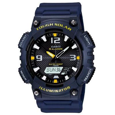 Solar AnaDigi Watch Navy Wht