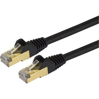 30ft Black Cat6a STP Cable