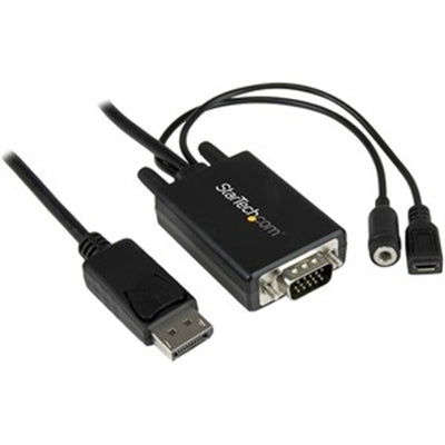 6' DP to VGA Cable w Audio