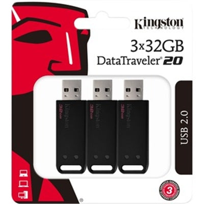 32GB USB2.0 DataTravelr 20 3PK