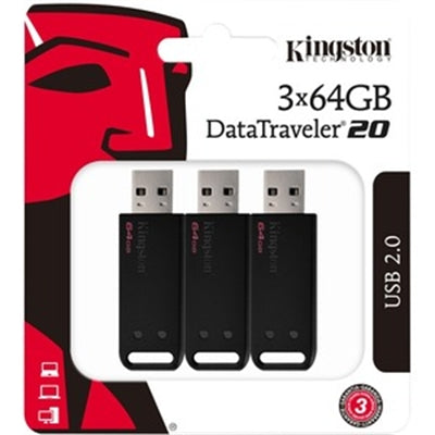 64GB USB2.0 DataTravelr 20 3PK