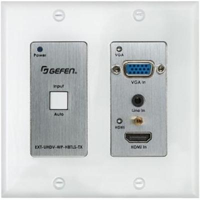 4K UHD 2x1 HDBaseT WallPlate