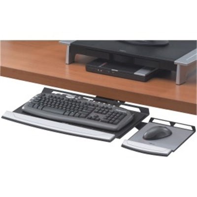 Keyboard Tray Black Silver