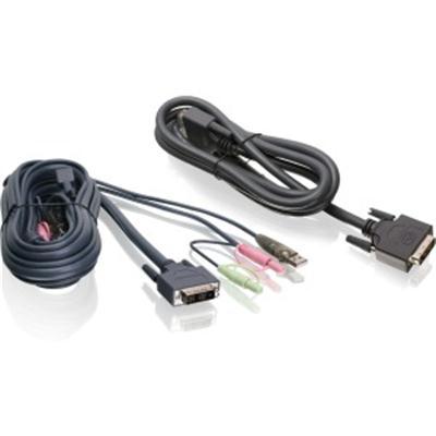 6ft Dual View DVI USB KVM Cble