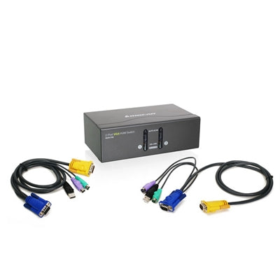 2 Port VGA KVM Switch USB PS2