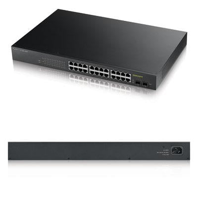 24 Port Gig Web PoE Switch