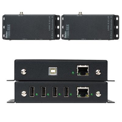 USB 2.0 4 Port Extender Black