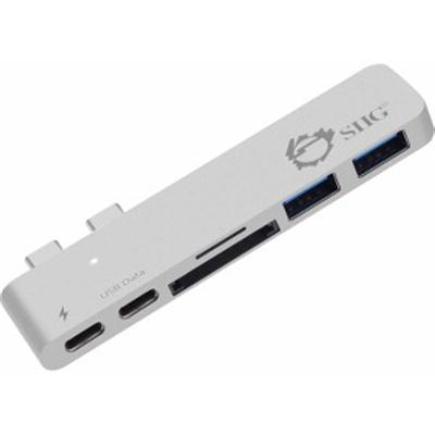 Thunderbolt 3 USB C Hub Silver