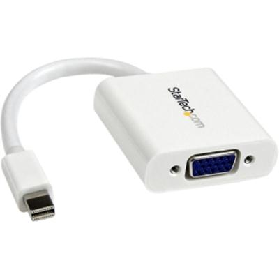 White Mini DisplayPort to VGA