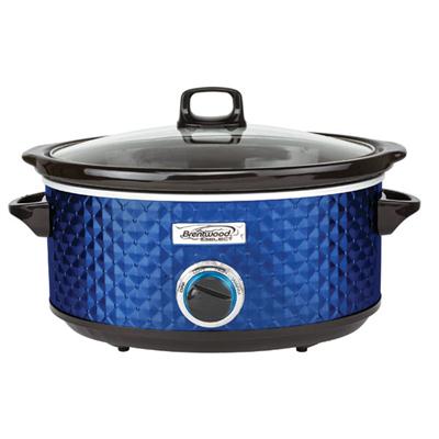 BS Slow Cooker Quilted 7qt Blu