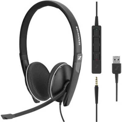 Both Sided Headset 3.5mm w USB