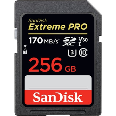 256GB Extreme Pro SD 170 90MBs