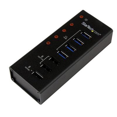 4pt USB3 Hub plus 3 Charge Pts