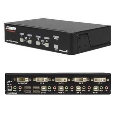 4 Port DVI USB KVM Switch