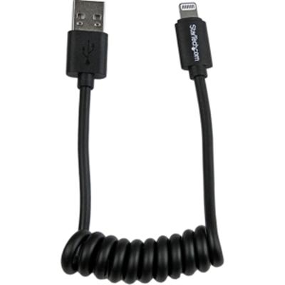 1' Coiled Lightning to USB Cbl