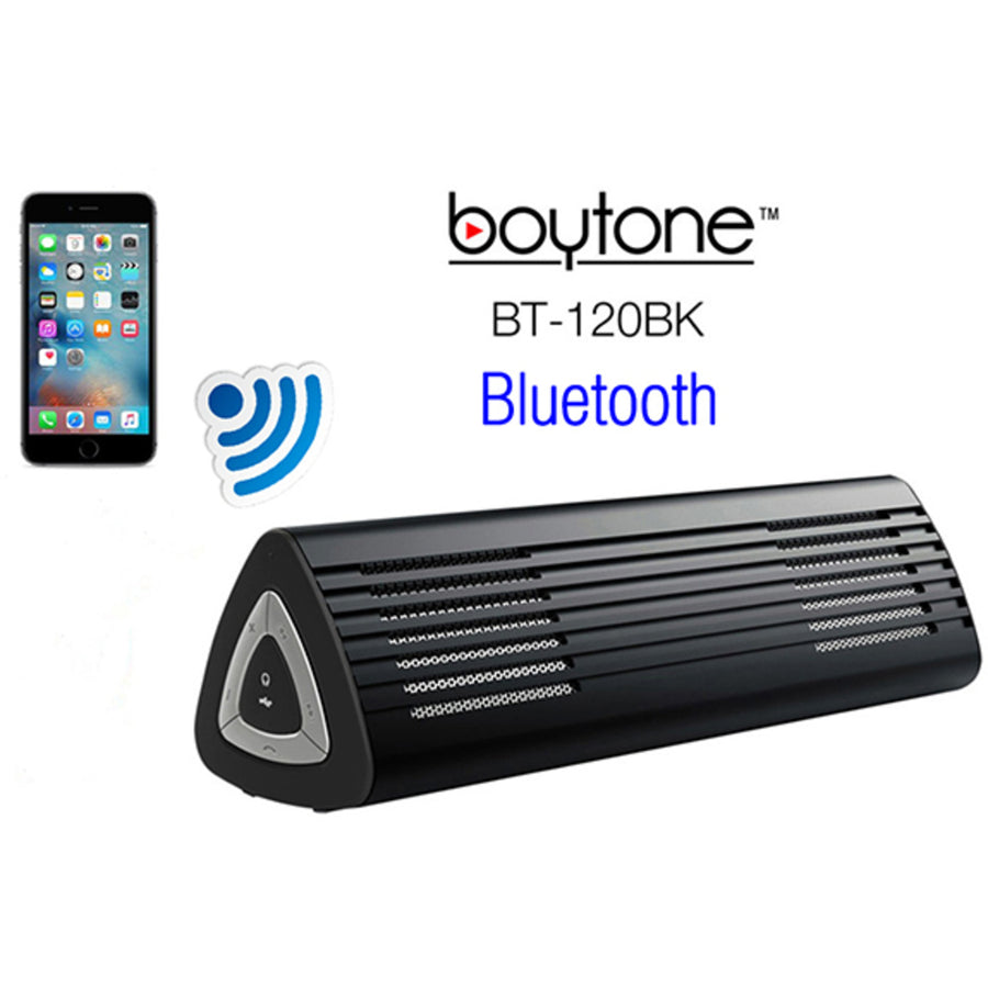 Boytone Bt-120bk Ultra-portable Wireless Bluetooth Speaker - Stealth Black