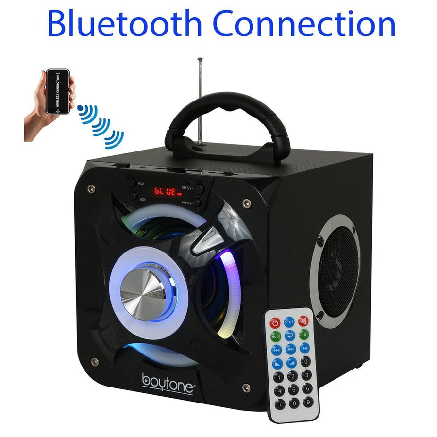 Boytone Bt-32d Portable Bluetooth Fm Radio Stereo Speaker System, Usb Port | Sd Card