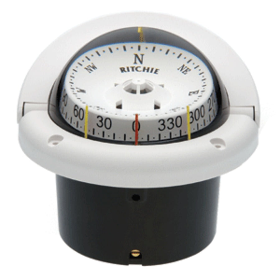 Ritchie Hf-743w Helmsman Compass - Flush Mount - White