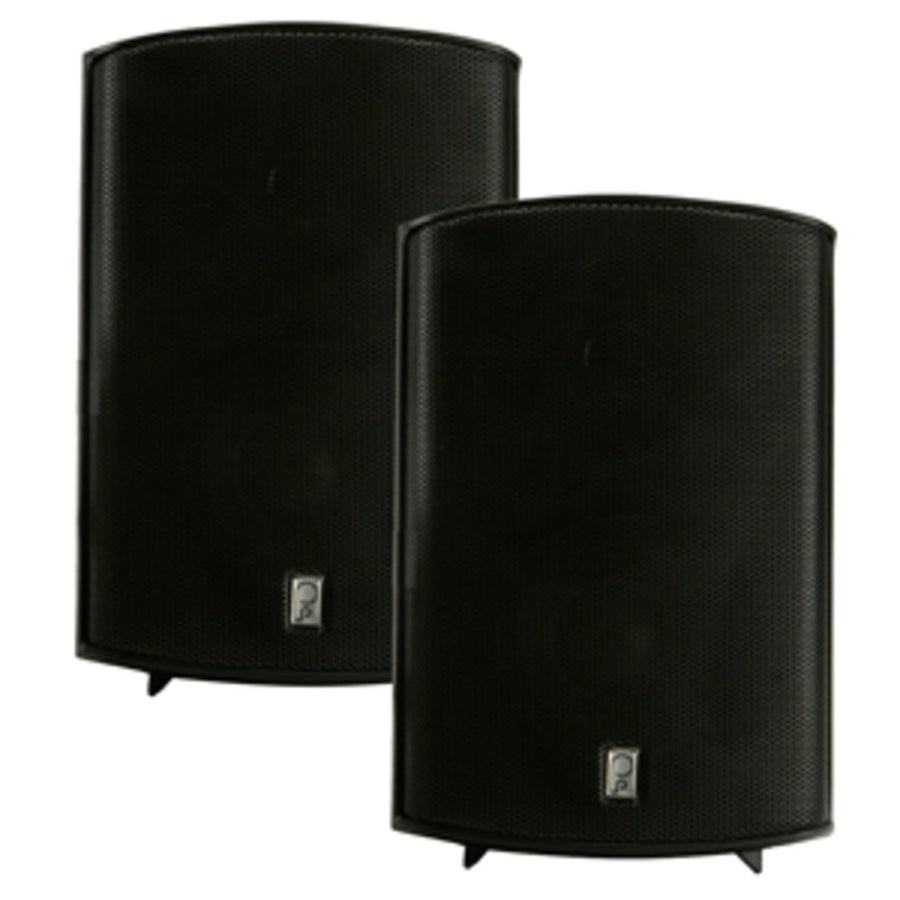 Poly-planar Compact Box Speaker - 7-11/16 X 5-1/8 X 4-11/16 - (pair) Black