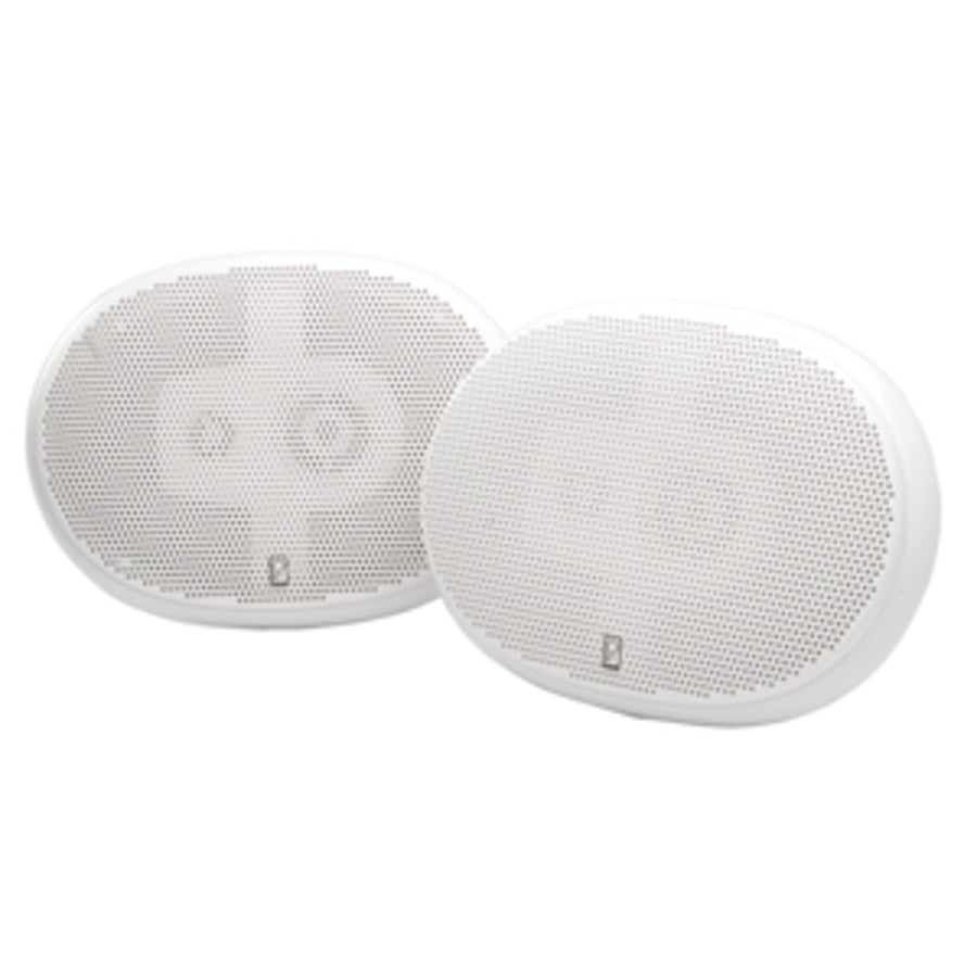 Poly-planar 6 X 9 Premium Oval Marine Speakers - (pair) White