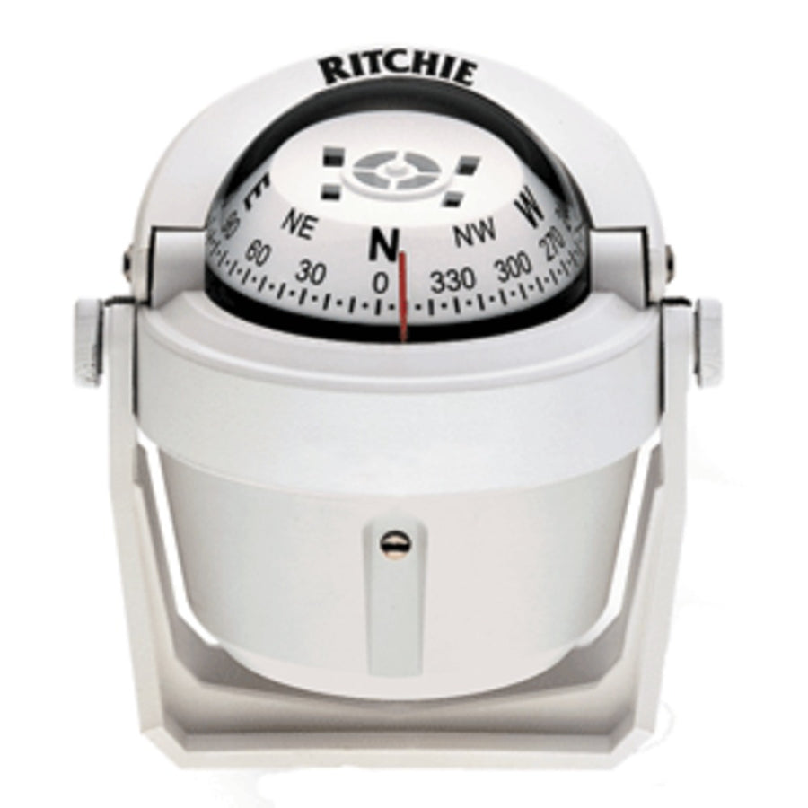 Ritchie B-51w Explorer Compass - Bracket Mount - White