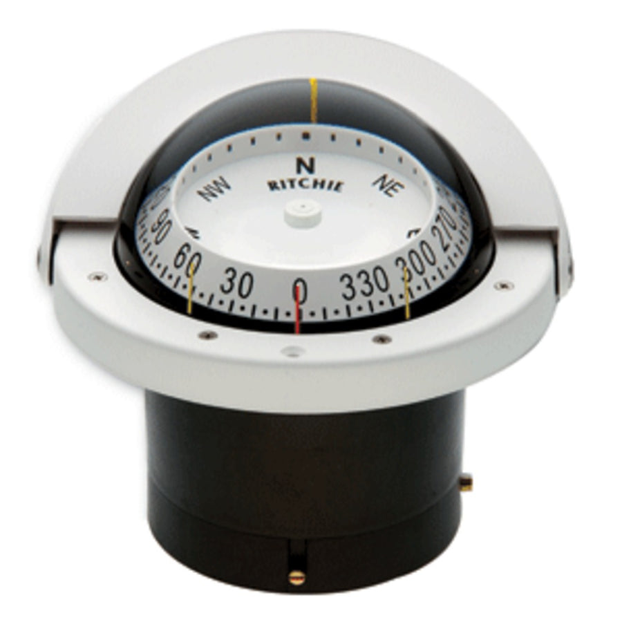 Ritchie Fnw-203 Navigator Compass - Flush Mount - White