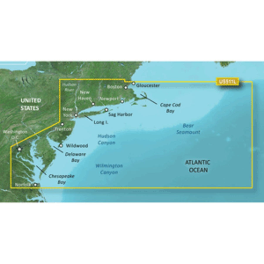 Garmin Bluechart® G3 Vision® Hd - Vus511l - Boston - Norfolk - Microsd™/sd™