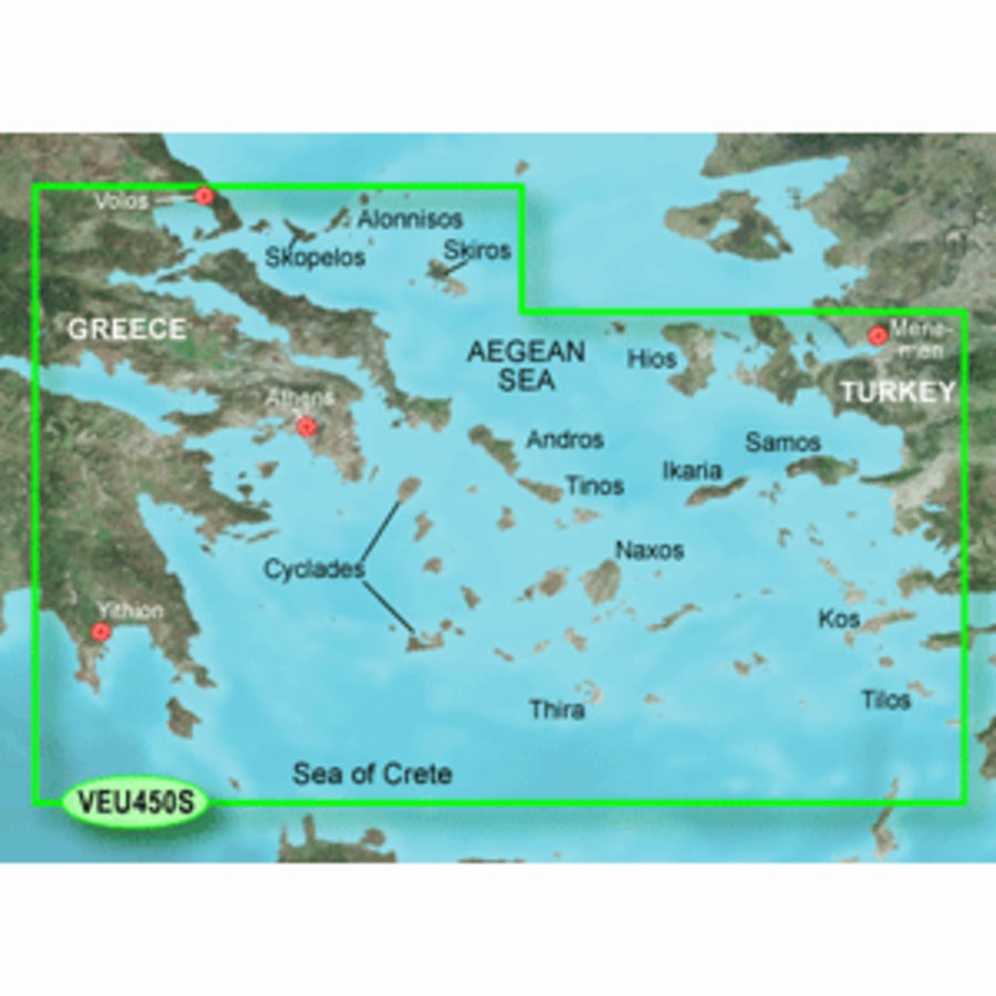 Garmin Bluechart® G3 Vision® Hd - Veu450s - Athens & Cyclades - Microsd™/sd™