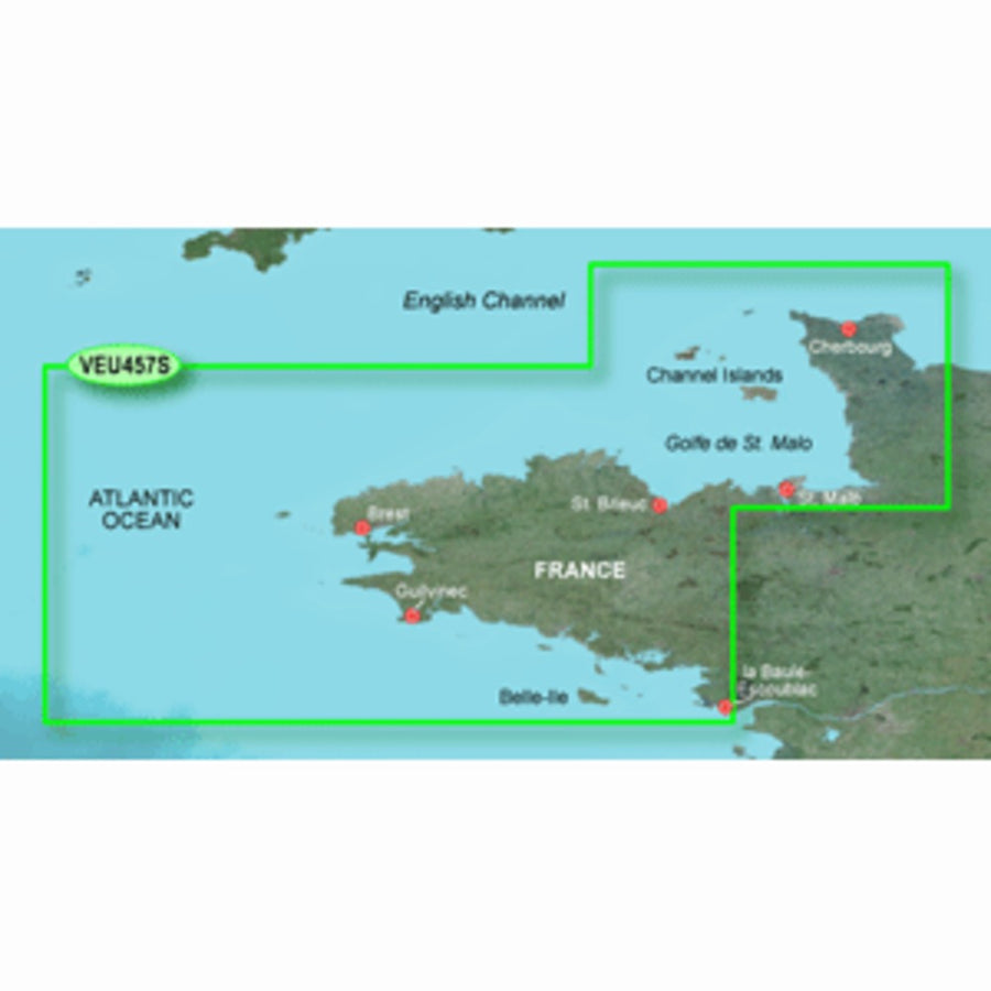 Garmin Bluechart® G3 Vision® Hd - Veu457s - Bretagne - Microsd™/sd™