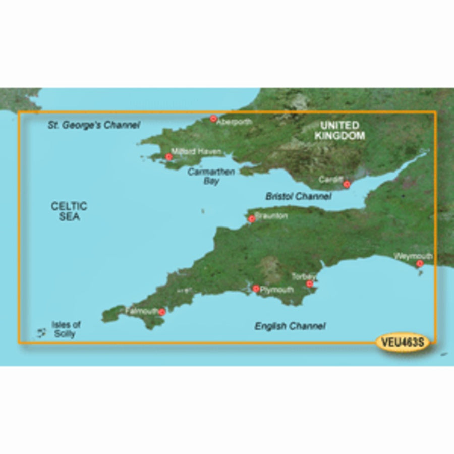 Garmin Bluechart® G3 Vision® Hd - Veu463s - Bristol Channel & England Sw - Microsd™/sd™