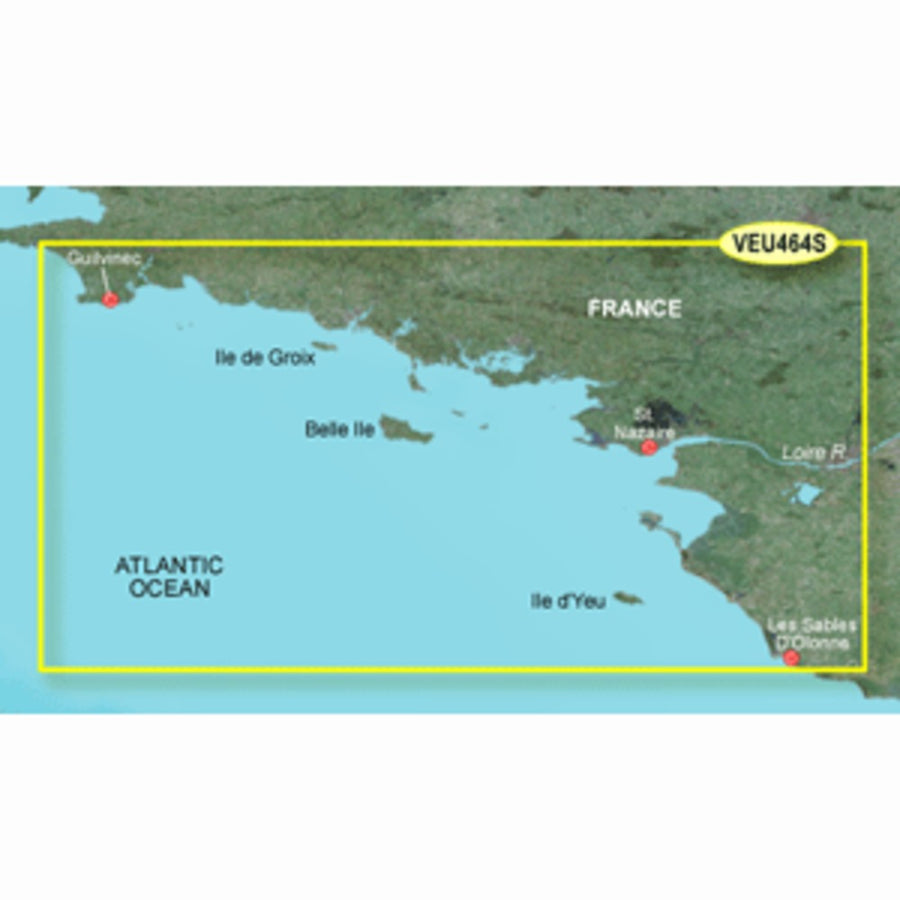 Garmin Bluechart® G3 Vision® Hd - Veu464s - Penmarch To Les Sables D'olonne - Microsd™/sd™