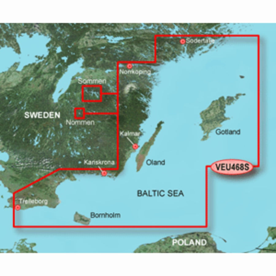 Garmin Bluechart® G3 Vision® Hd - Veu468s - Södertälje To Trelleborg - Microsd™/sd™