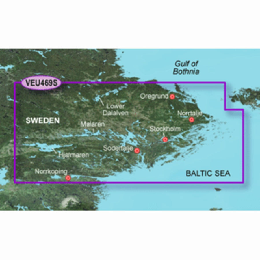 Garmin Bluechart® G3 Vision® Hd - Veu469s - Stockholm & Mälaren - Microsd™/sd™