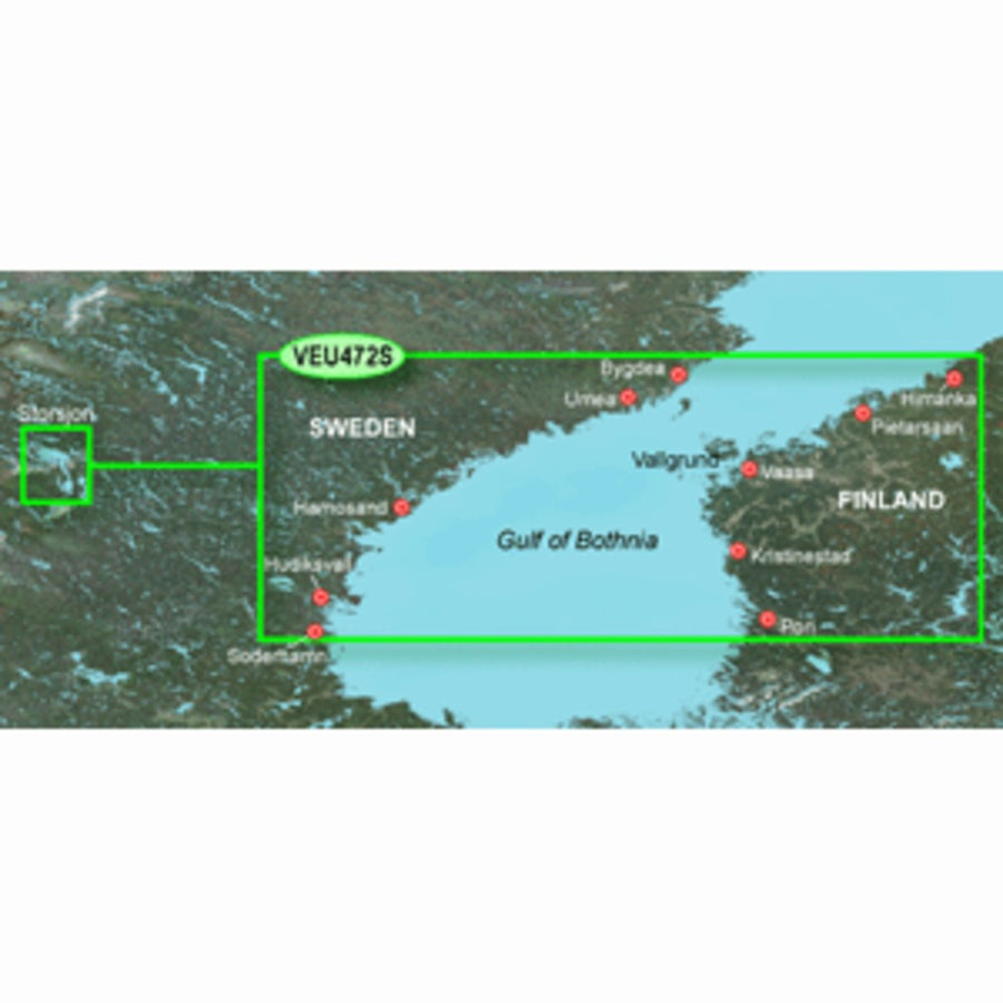 Garmin Bluechart® G3 Vision® Hd - Veu472s - Gulf Of Bothnia, Center - Microsd™/sd™