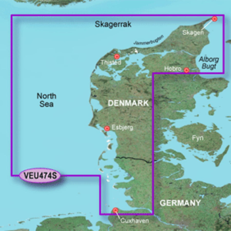 Garmin Bluechart® G3 Vision® Hd - Veu474s - Alborg To The Eider - Microsd™/sd™