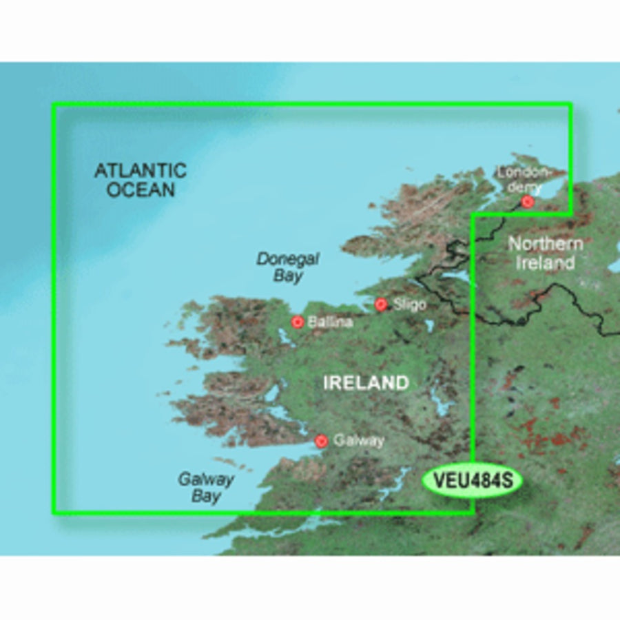 Garmin Bluechart® G3 Vision® Hd - Veu484s - Ireland North-west - Microsd™/sd™