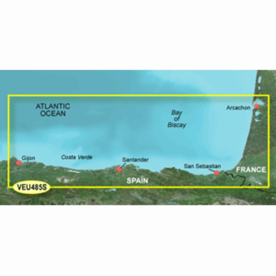 Garmin Bluechart® G3 Vision® Hd - Veu485s - Fuenterrabia To Gijon - Microsd™/sd™