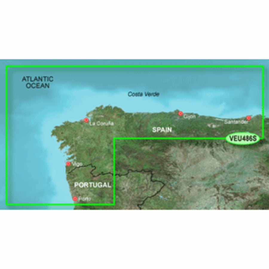 Garmin Bluechart® G3 Vision® Hd - Veu486s - Galicia & Asturias - Microsd™/sd™