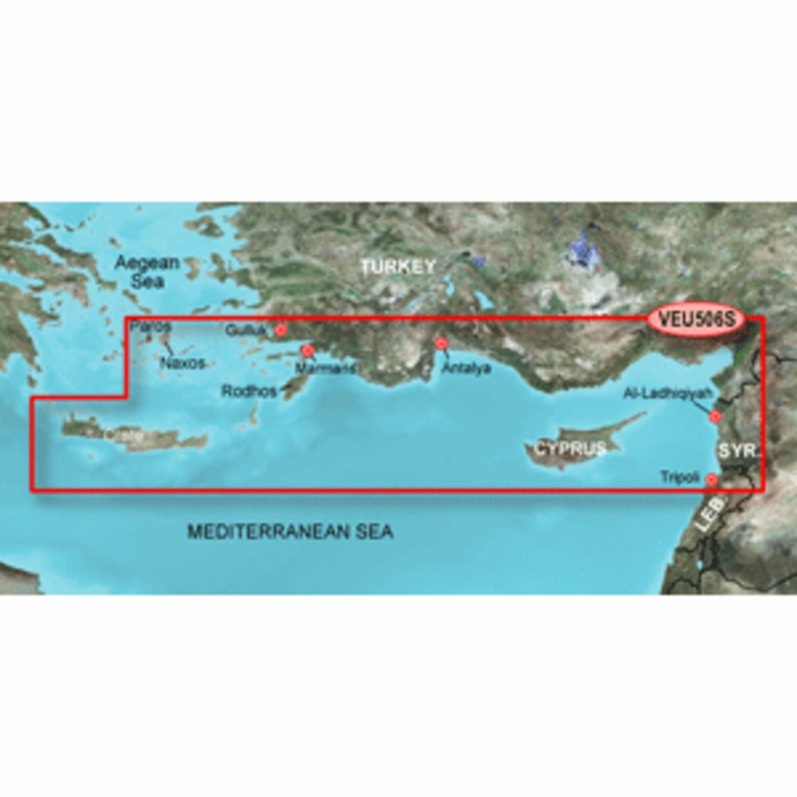 Garmin Bluechart® G3 Vision® Hd - Veu506s - Crete To Cyprus - Microsd™/sd™