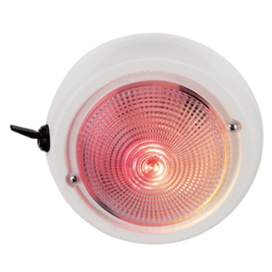 Perko Dome Light W/red & White Bulbs