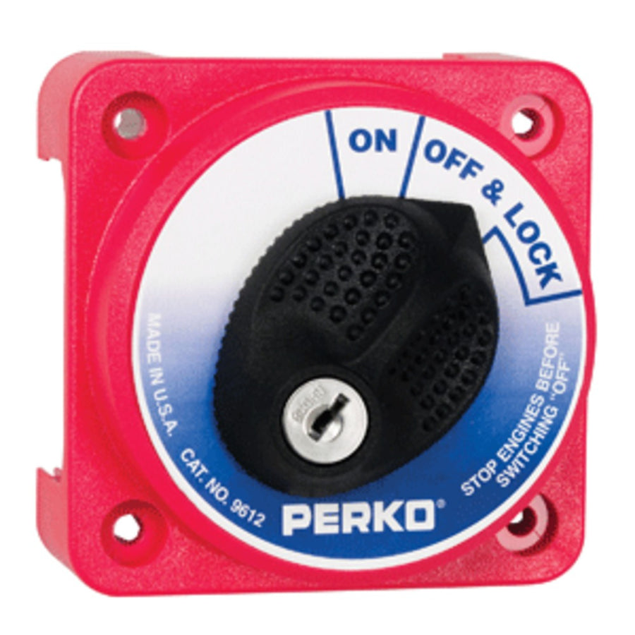 Perko 9612dp Compact Medium Duty Main Battery Disconnect Switch W/key Lock