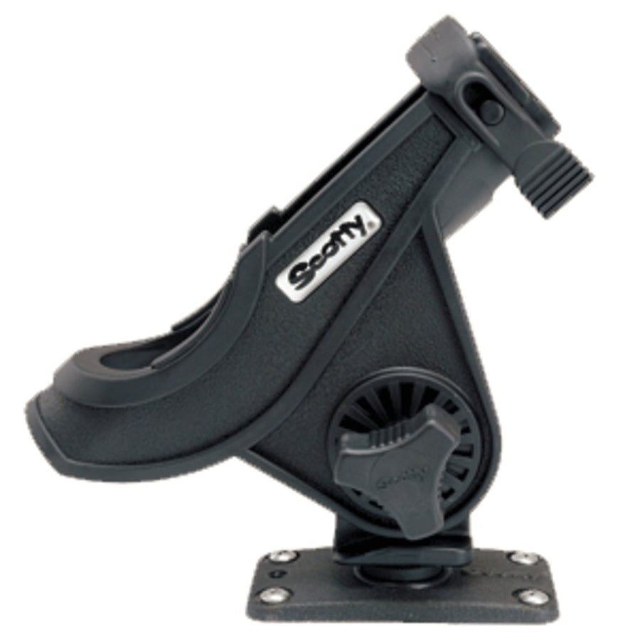 Scotty 281 Bait Caster/spinning Rod Holder W/244 Flush Deck Mount - Black