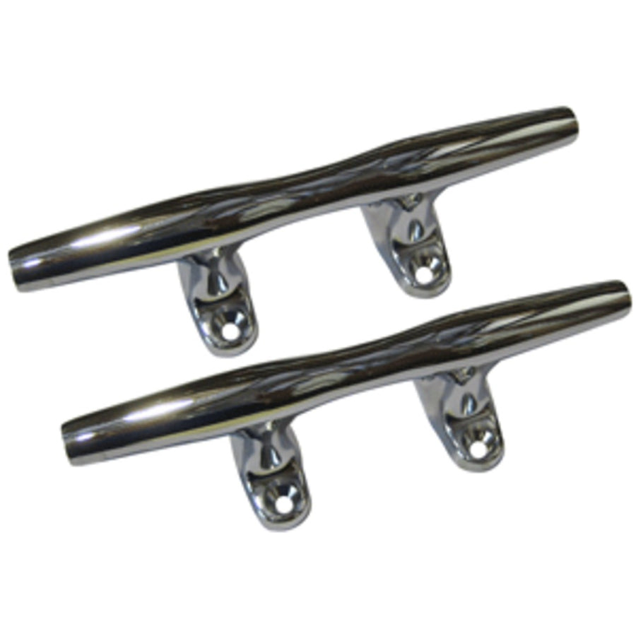 Perko 4 Open Base Cleat - Chrome Plated Zinc - Pair