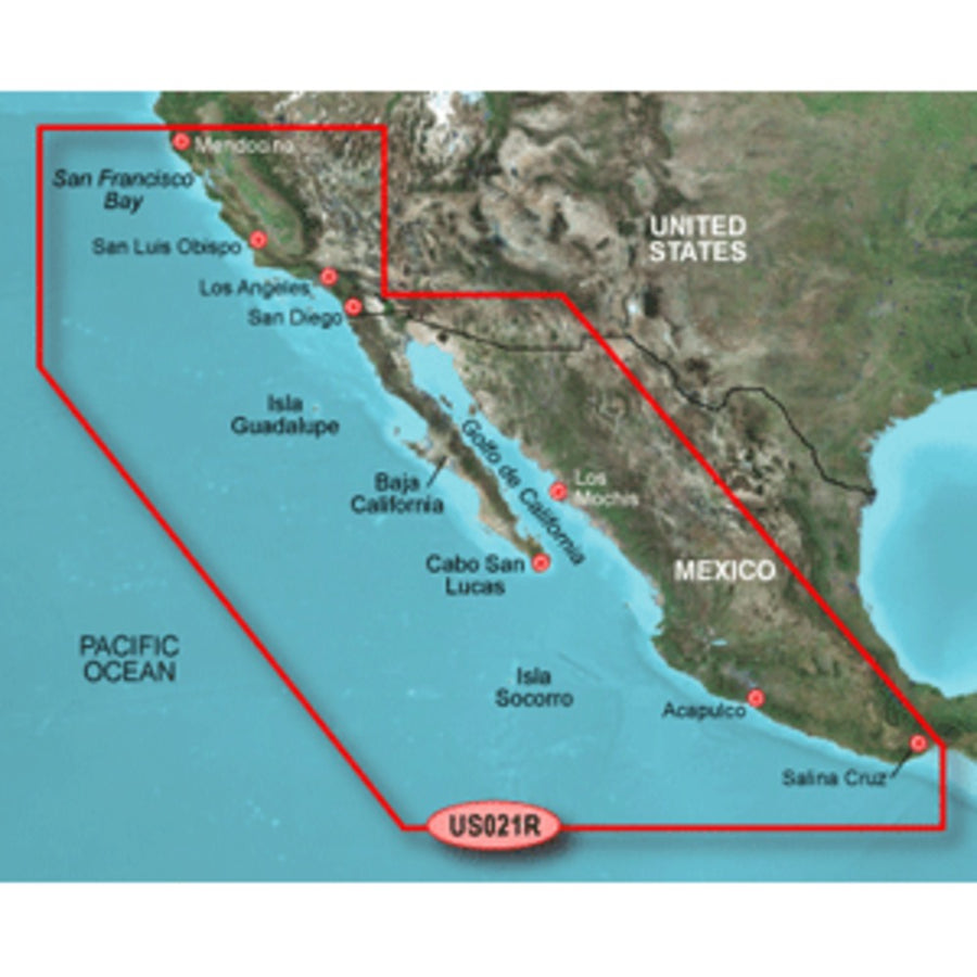 Garmin Bluechart® G2 Hd - Hxus021r - California - Mexico - Microsd™/sd™