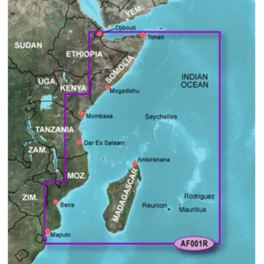 Garmin Bluechart® G2 Hd - Hxaf001r - Eastern Africa - Microsd™/sd™